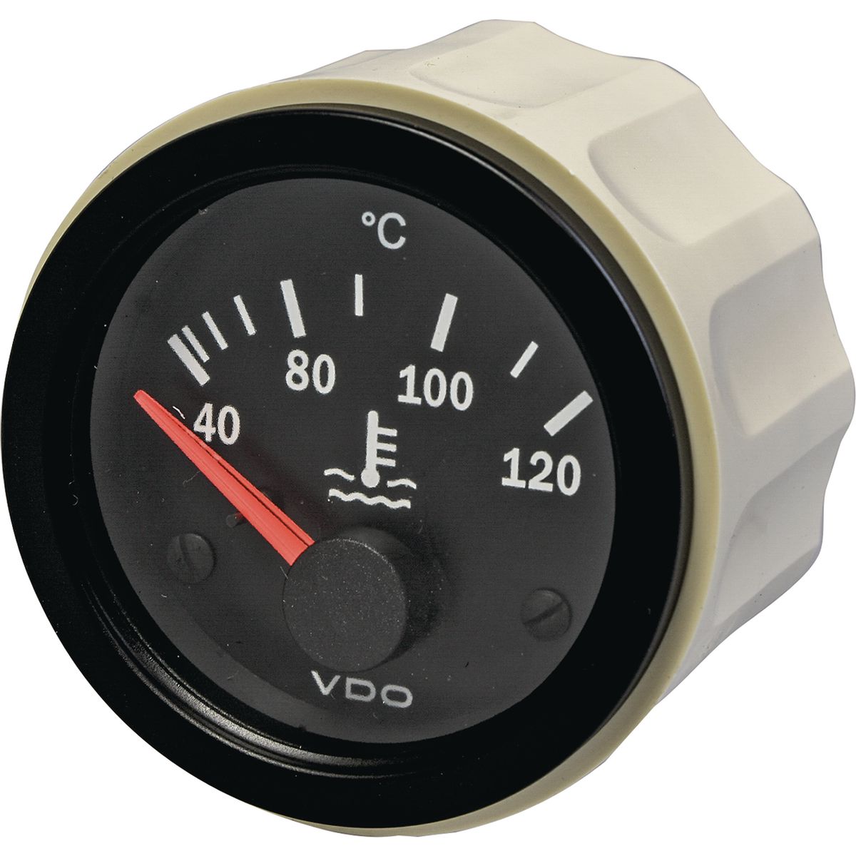 VDO Water Temperature Gauge Elec 40-120deg C 52mm Round 24V 310020001