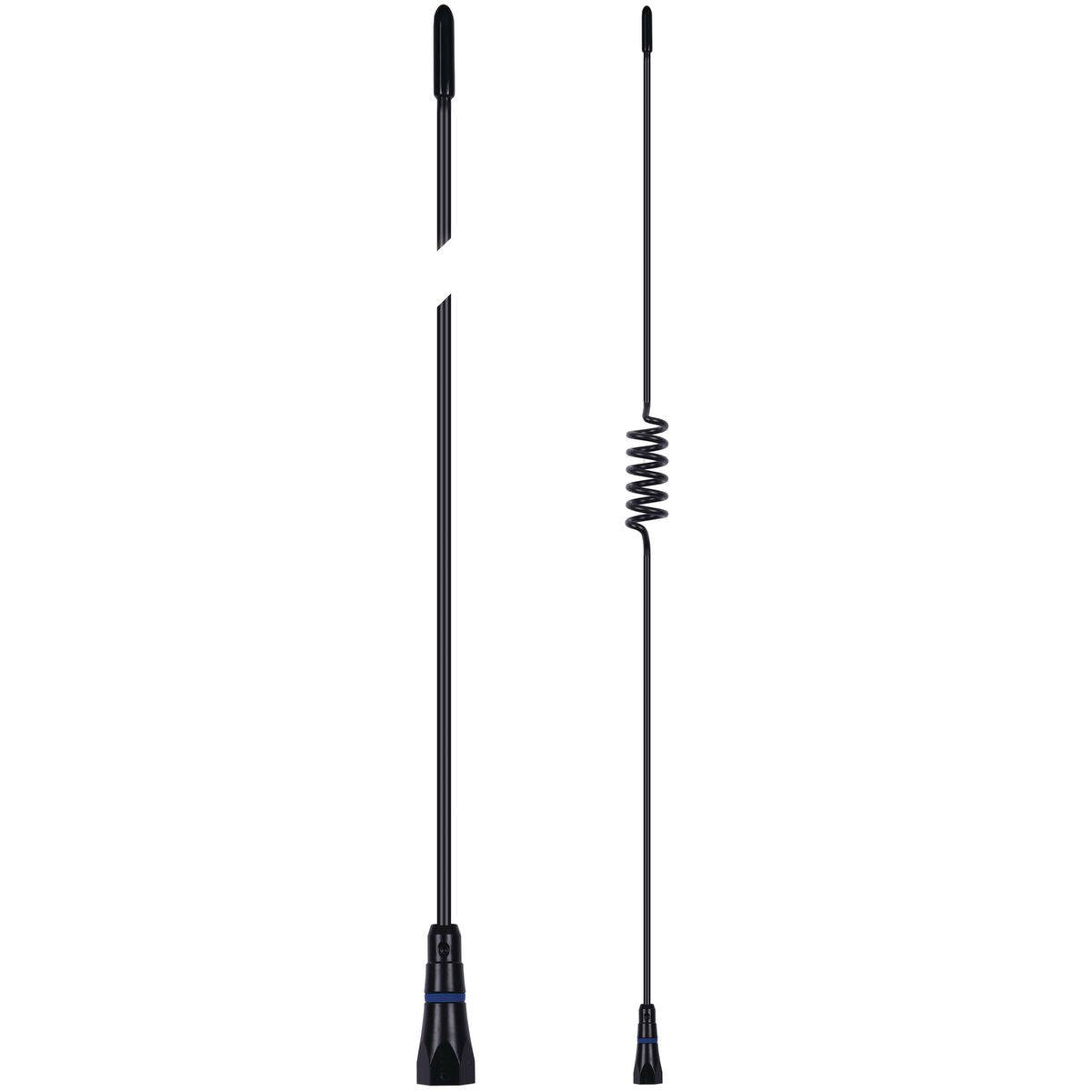 GME UHF CB Whip Antenna H/D 6.6dB 600mm Black Stainless Steel AE4008