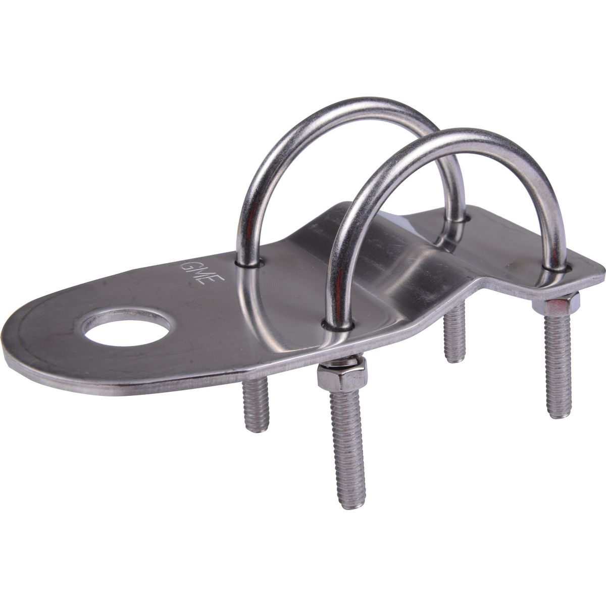 GME Bull Bar Antenna Bracket w/ "U" Bolts Stainless MB408SS