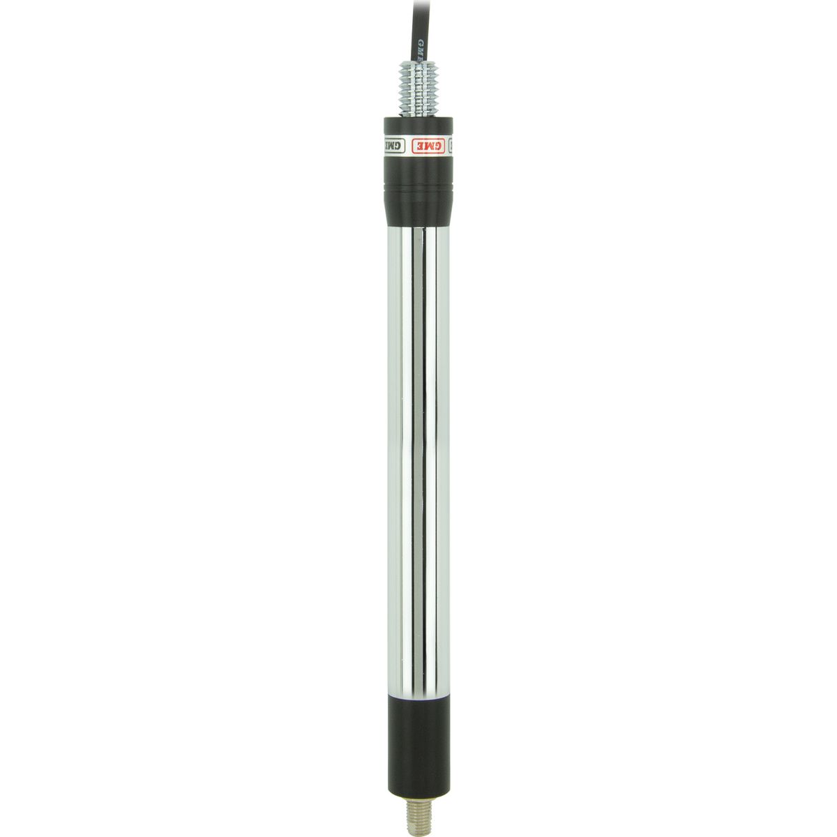 GME UHF CB Spring Base Fibreglass Antenna 6.6dB 640mm w/Elevated Feed Head Black AE4018K2