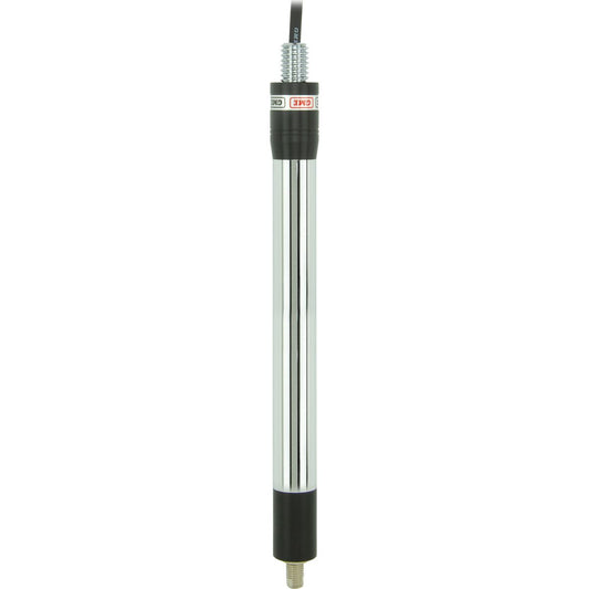 GME UHF CB Spring Base Fibreglass Antenna 6.6dB 640mm w/Elevated Feed Head Black AE4018K2