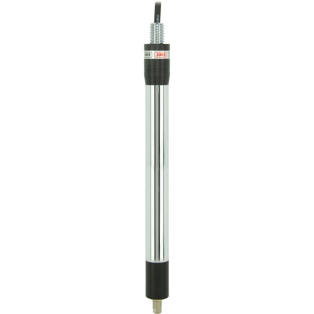 GME UHF CB Spring Base Fibreglass Antenna 6.6dB 640mm w/ Elevated Feed Head Black AE4018K