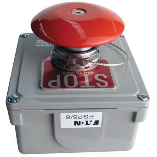 Eaton Push Emergency Stop Switch On-Off-DPST (Contacts Rated 10A @ 12 or 24V) ESP6/6