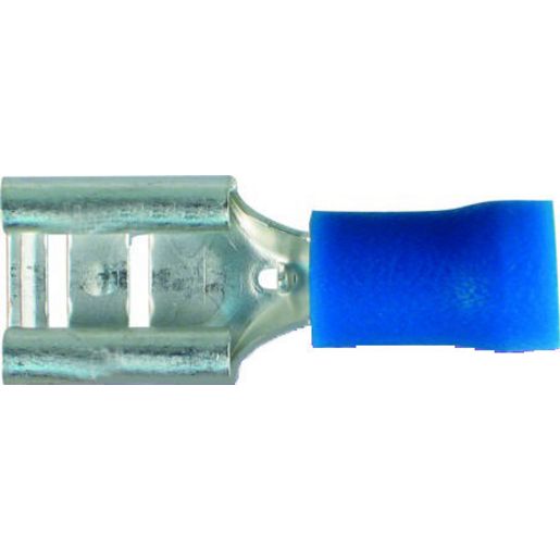 Revolution Female Spade Terminal Blue 6.3mm Insulated 65-92595BLNV
