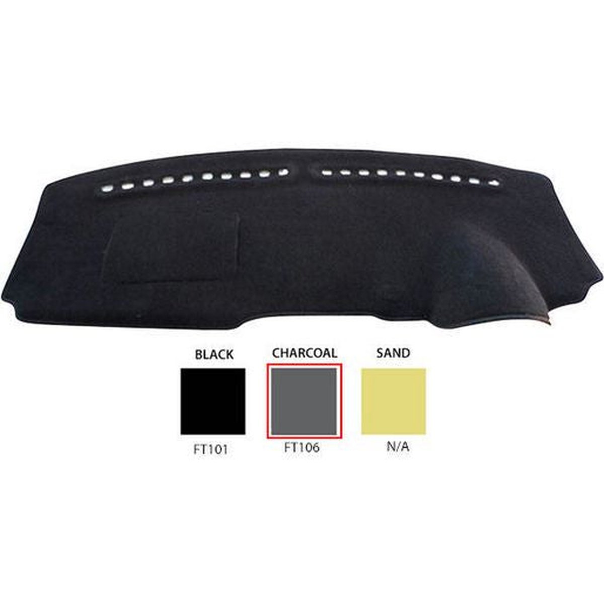 Sunland Dashmat Charcoal fits FIAT 500 FT106