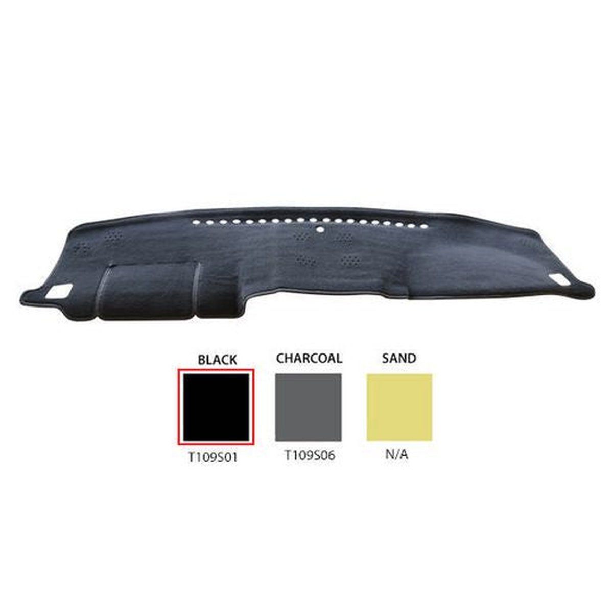 Sunland Dashmat fits TOYOTA LANDCRUISER (URJ202R/VDJ200RD - 09/2015-ON) - Black