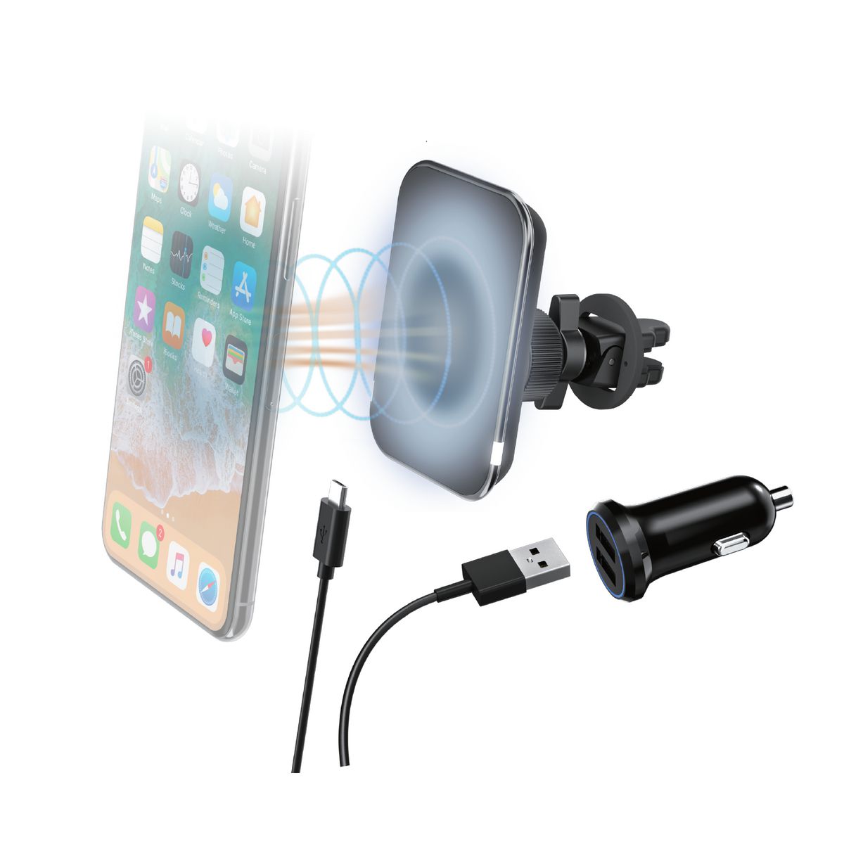 Aerpro Wireless Phone Charger Magnetic Vent Mount APWMVLOK
