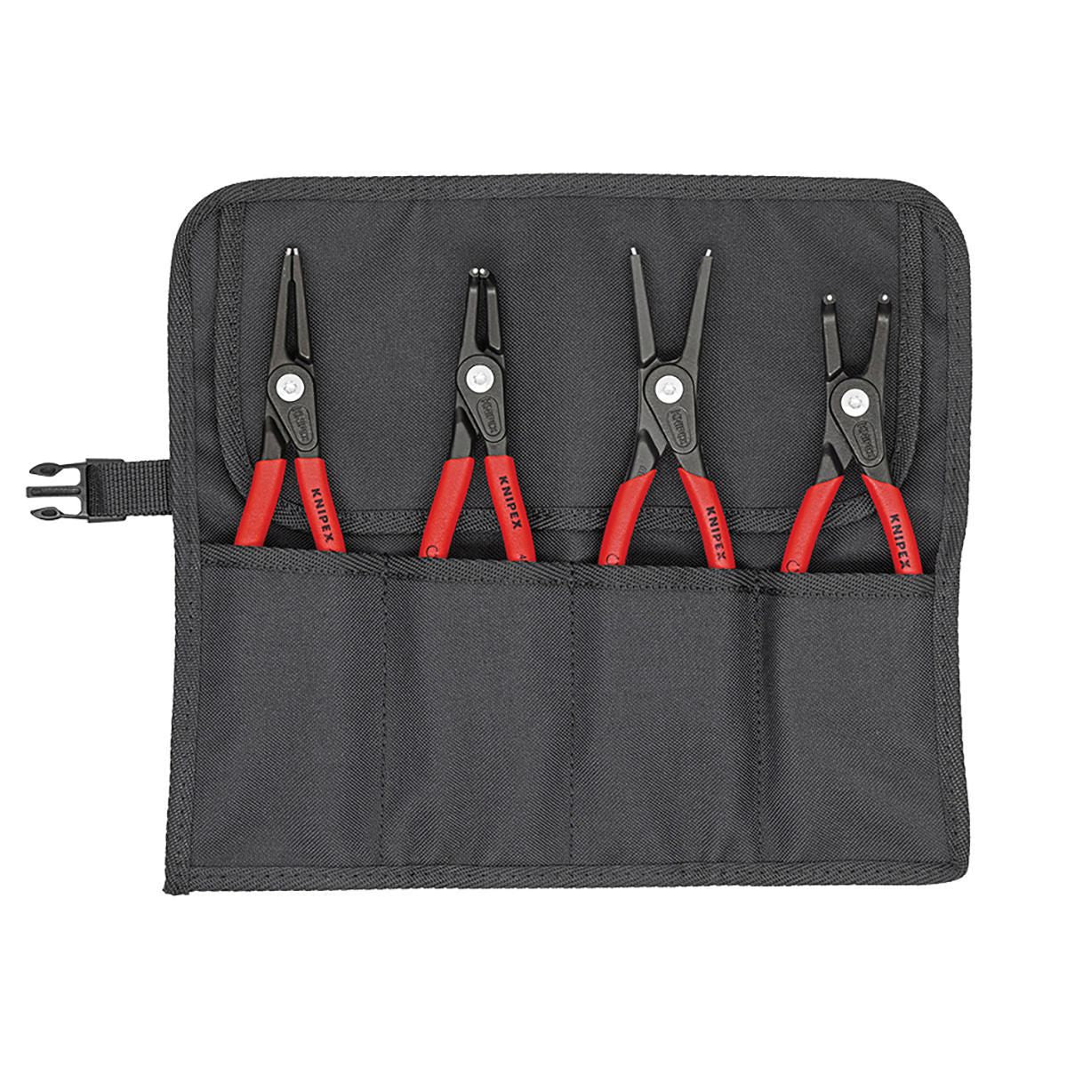 KNIPEX Precision Circlip Plier Set - Tool Roll  4Pc 001957V01