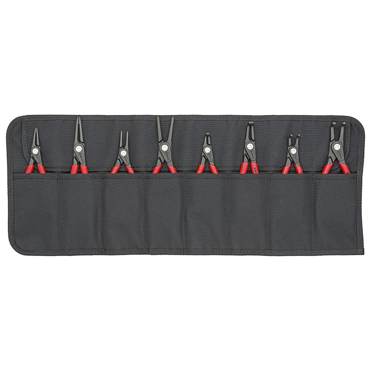 KNIPEX Precision Circlip Plier Set - Tool Roll  8Pc 001958V02