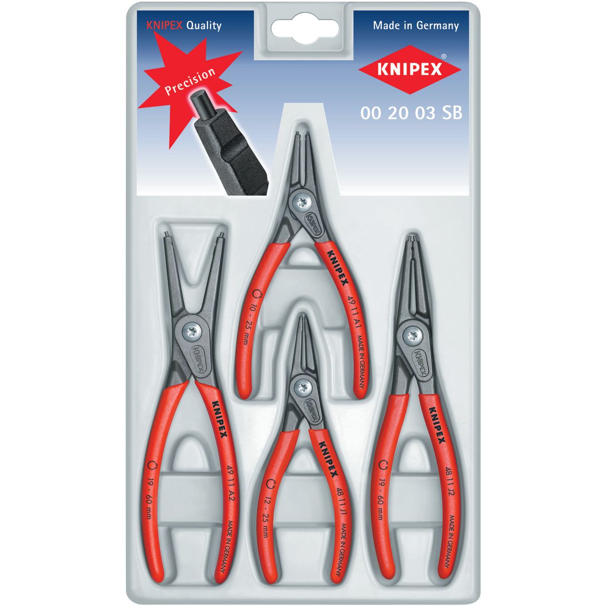 KNIPEX Precision Circlip Pliers Set 002003SB