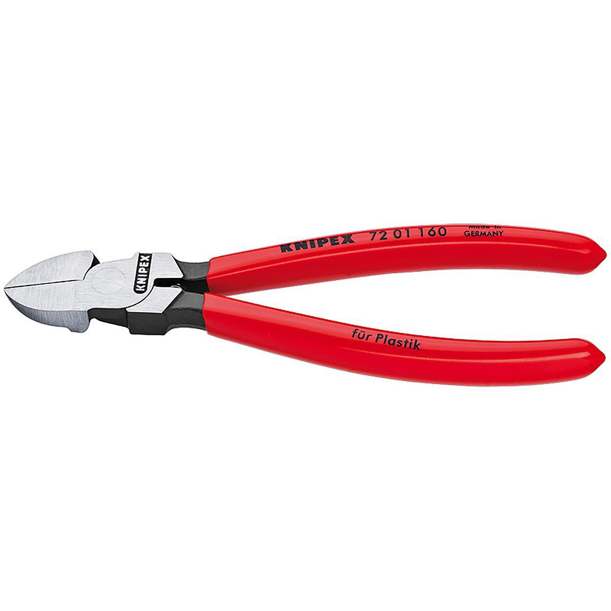 KNIPEX Diagonal Cutting Pliers For Plastic 140mm 7201140