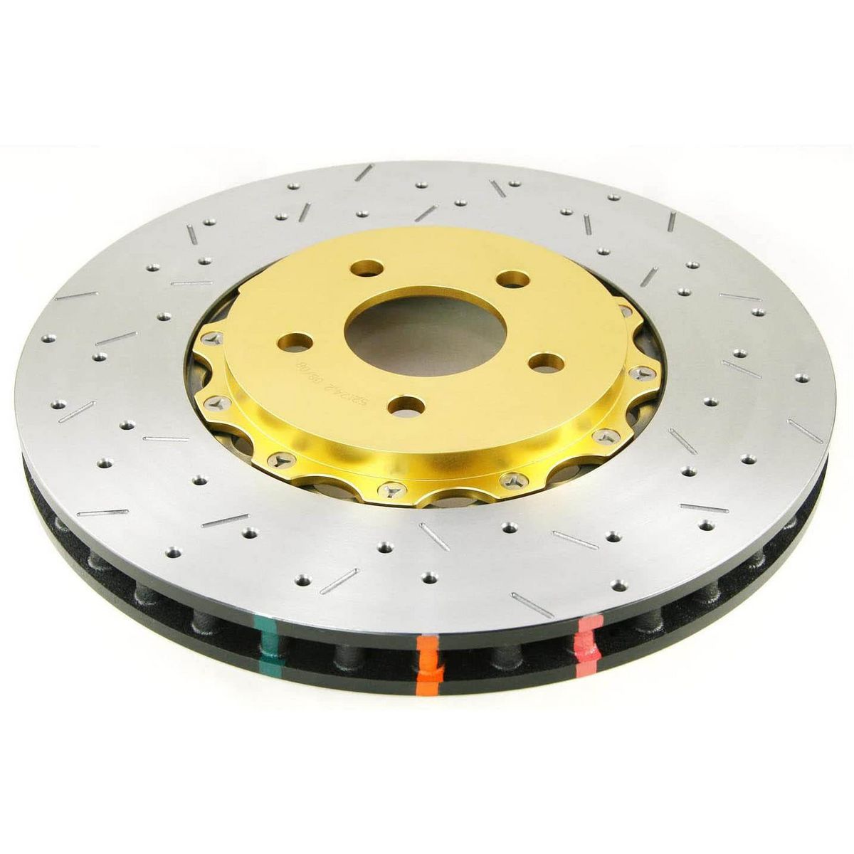 DBA HD 5000 Drilled Slotted 2Pc Brake Rotor Pair 365mm DBA52030BLKXS