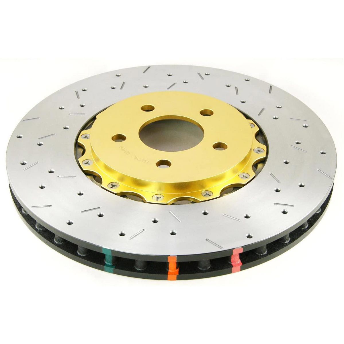 DBA HD 5000 Drilled Slotted 2Pc Brake Rotor Single 355mm Front DBA52604BLKXS