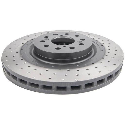DBA XD 4000 Drilled Dimpled Brake Rotor Pair 350mm Rear DBA42281SLVXD