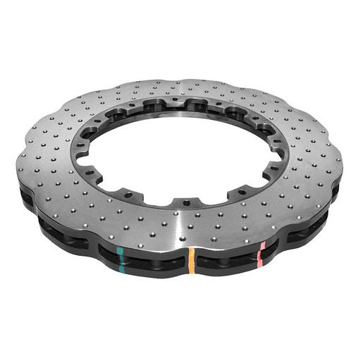 DBA XD 5000 Drilled Dimpled Replacement Wave Brake Rotor Single 370mm Front DBA52844.1WXD