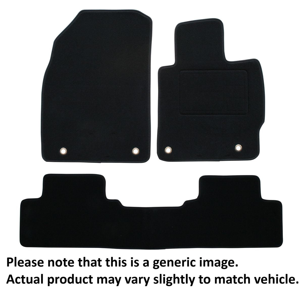 Sunland Floormats fits SUBARU IMPREZA/WRX & XV (G4 - MY12/G4) 3 Piece - Black