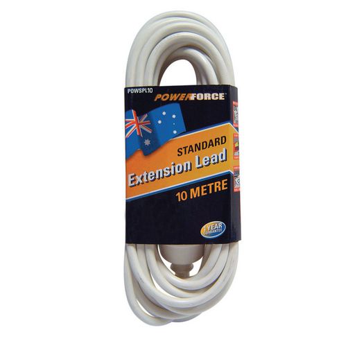 Powerforce 10M 10A Extension Lead White POWSPL10