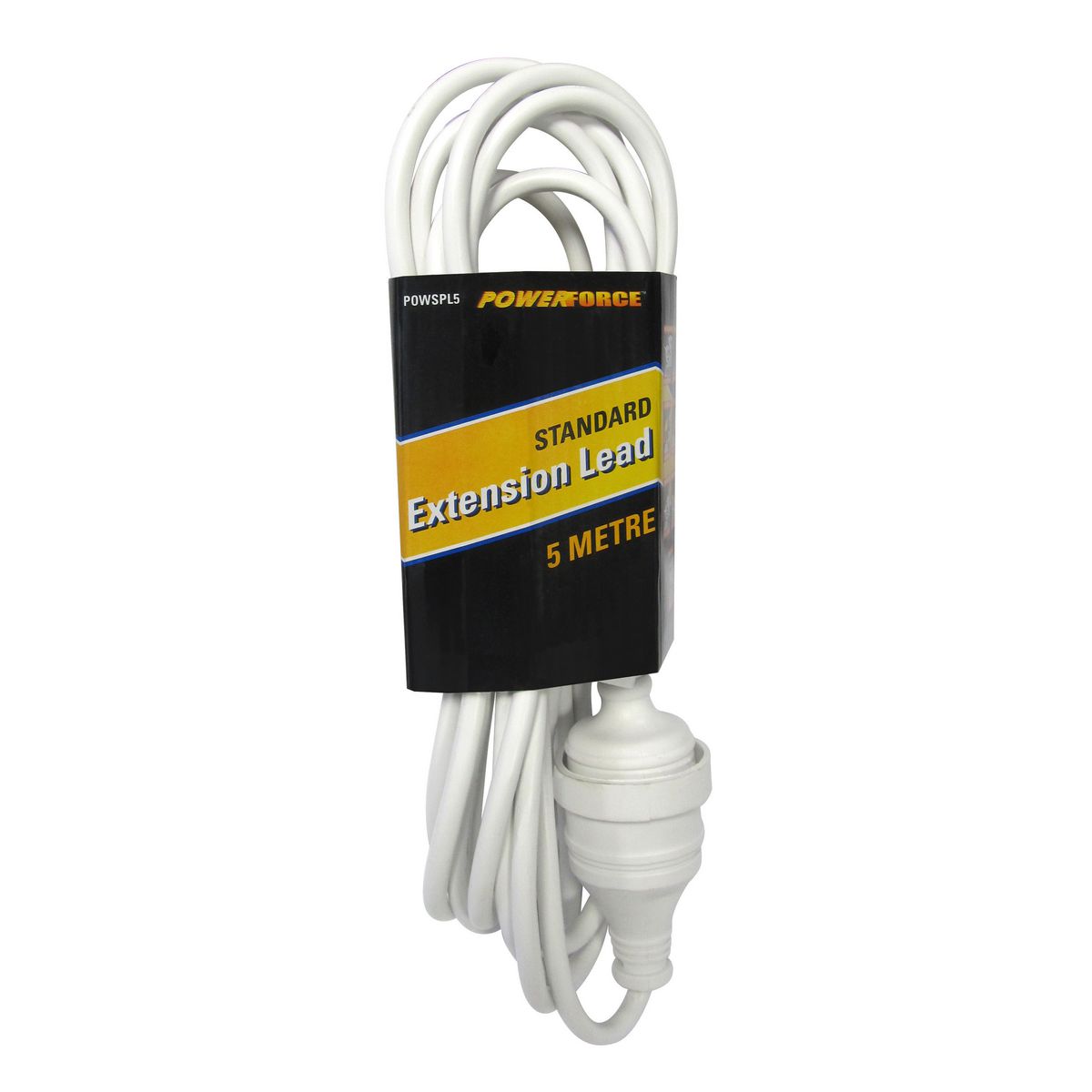 Powerforce 5M 10A Extension Lead White POWSPL5
