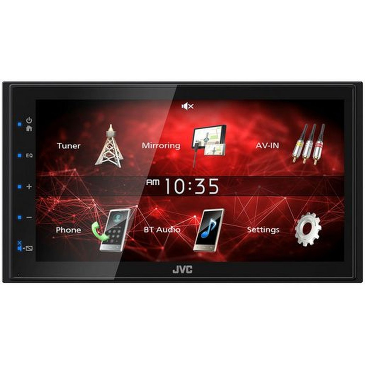 JVC 2-Din 6.8in. AV Receiver W/Bluetooth/USB/AUX/FM/AM KW-M150BT