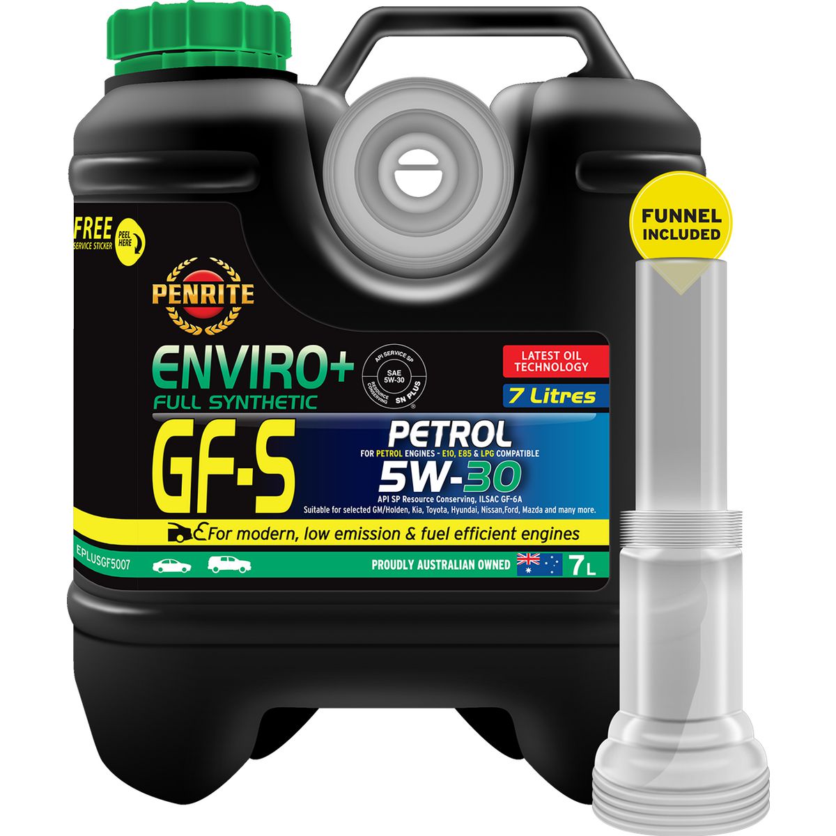Penrite Enviro+ GF-5 5W-30 Engine Oil Full-Syn 7L EPLUSGF5007