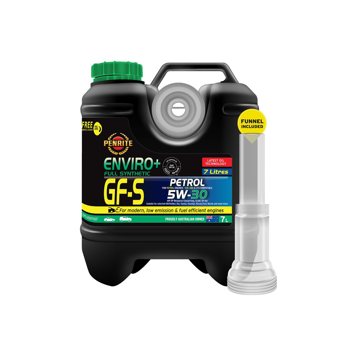 Penrite Enviro+ GF-5 5W-30 Engine Oil Full-Syn 7L EPLUSGF5007