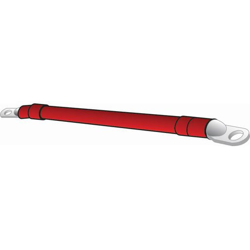 OEX 2 B&S Battery Lead, Red, Stud To Stud, Length - 1,520mm, Stud Hole - 10mm ACX1070R