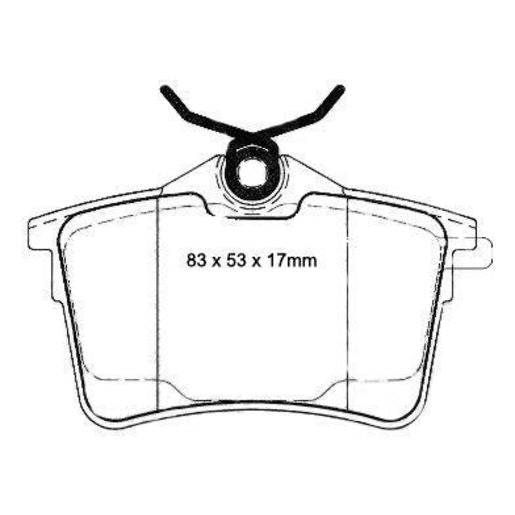 RDA GP Max Brake Pad Set Front RDB2017