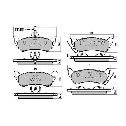 RDA GP Max Brake Pad Set Rear RDB1430