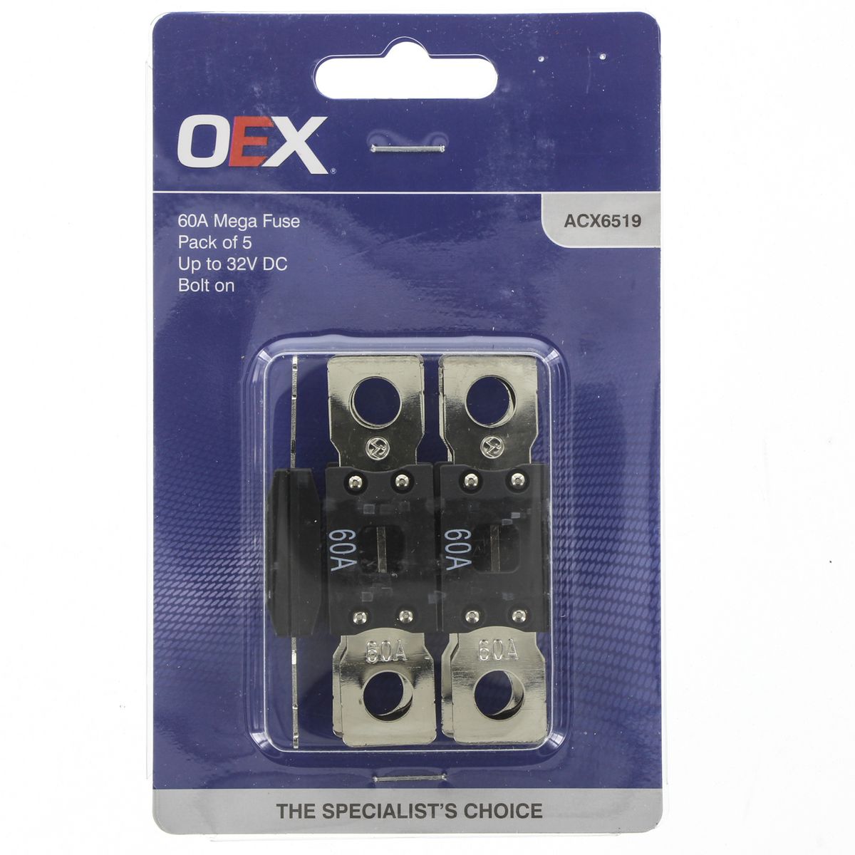 OEX Mega Fuse 60A 5 Pack ACX6519