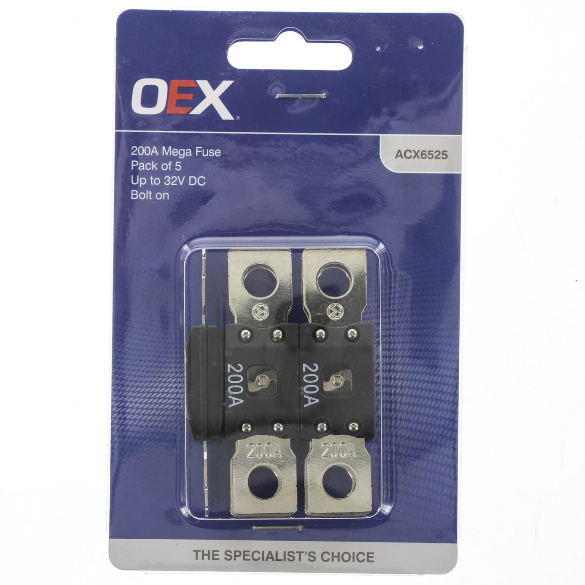 OEX Mega Fuse 200A 5 Pack ACX6525