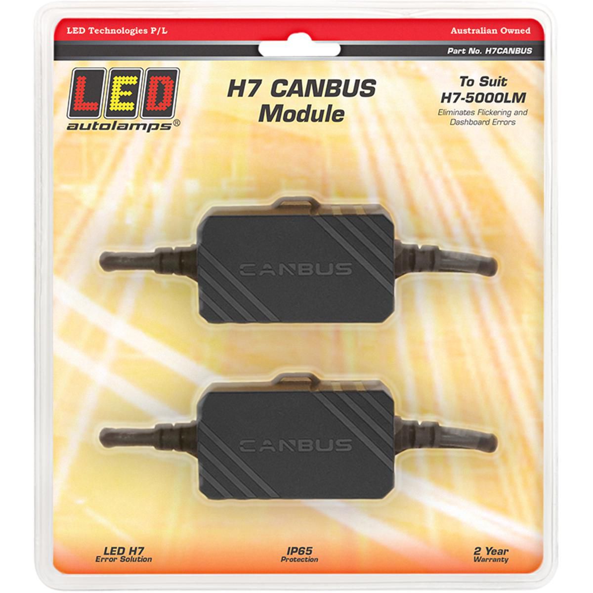 LED Autolamps H7 Canbus Error Eliminator Twin Pack Bag H7CANBUS