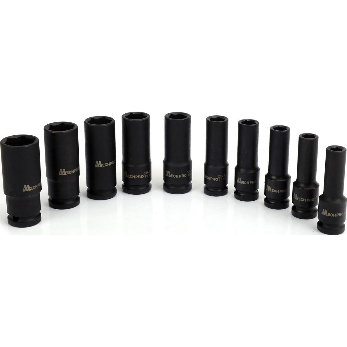 Mechpro Deep Impact Socket Set Metric 1/2In Drive 10pc