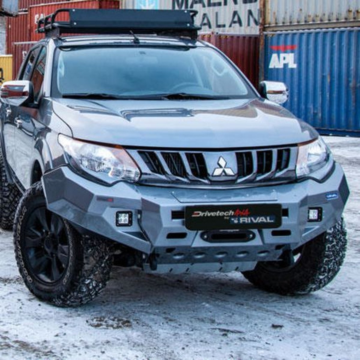 Drivetech 4x4 by RIVAL Aluminium Bumper fits Triton MQ DT-2D40011B