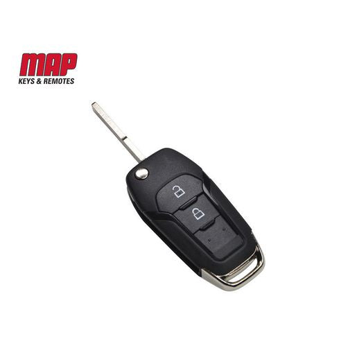 MAP Car Remote Shell & Buttons (2 Button) fits Ford KF168