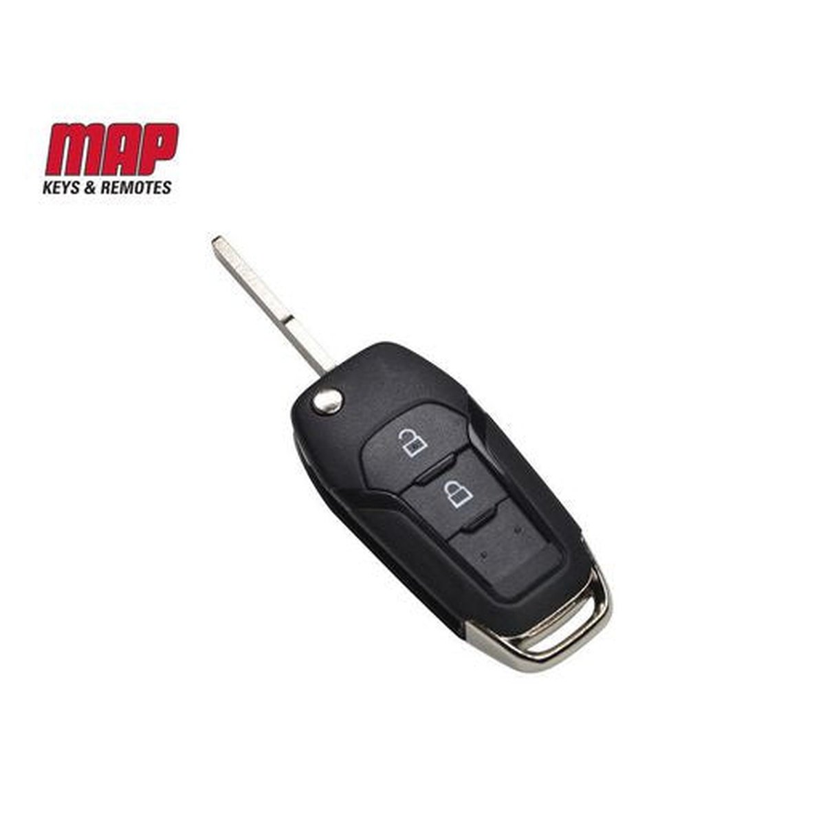 MAP Car Remote Shell & Buttons (2 Button) fits Ford KF168