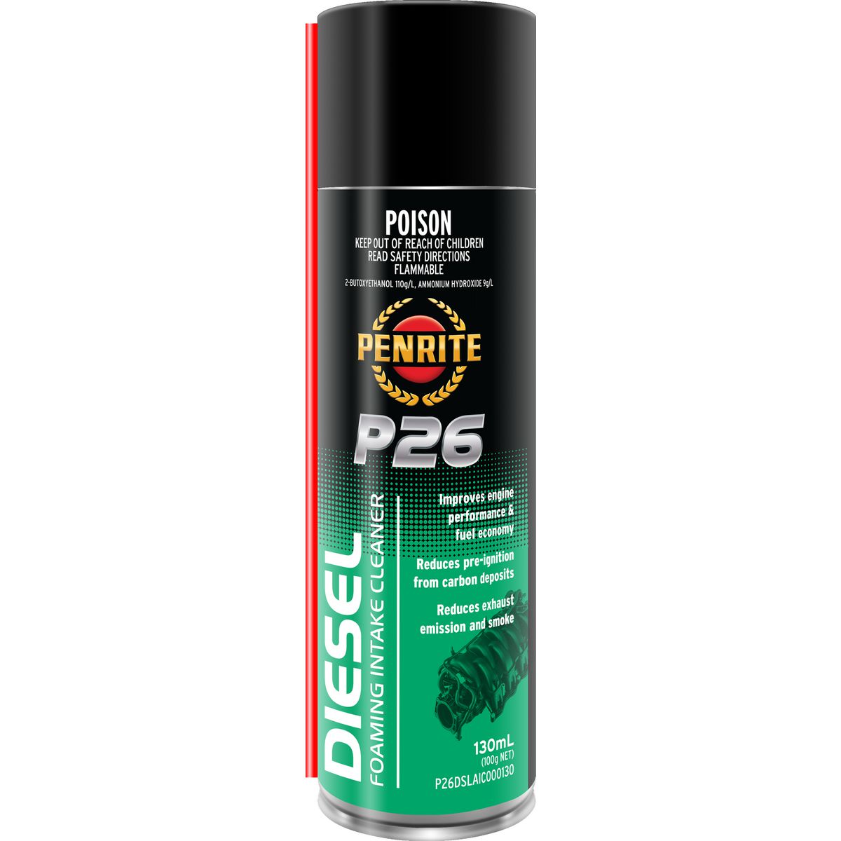 Penrite Foaming Intake Cleaner Diesel P26 130ml P26DSLAIC000130