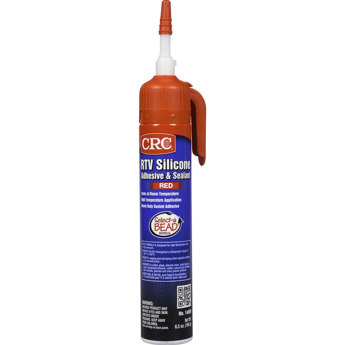 CRC RTV Red Silicone Select-A-Bead Adhesive & Sealant 184g