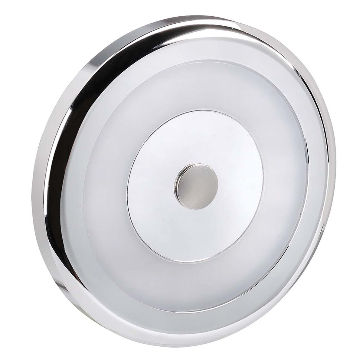 Narva Interior Lamp Chrome Bezel 10-30V Cool White w/ Touch On/Dim/Off Switch 87472