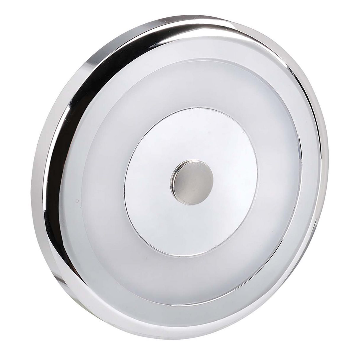 Narva Interior Lamp Chrome Bezel 10-30V Cool White w/ Touch On/Dim/Off Switch 87472