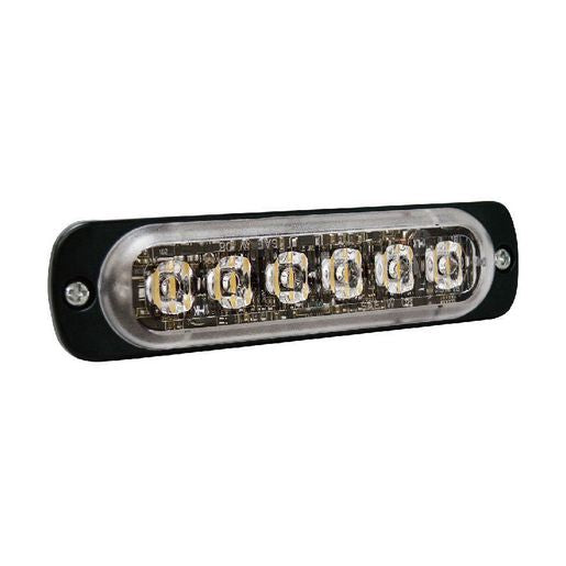 Narva Undercover Low Profile LED Warning Lamp with Flash Pattern Amber 12-24V 6 x 1W 85215A