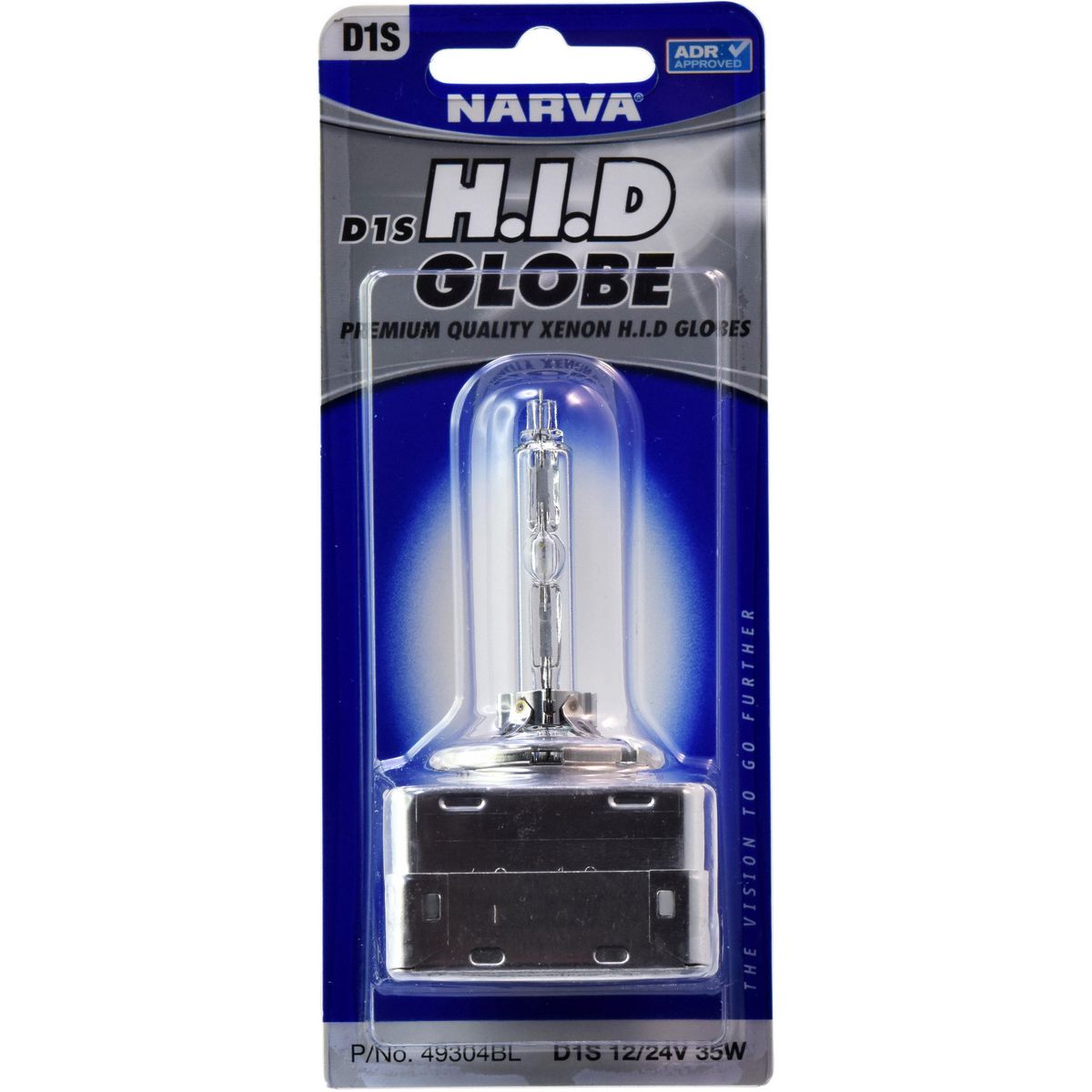 Narva D1S HID Headlamp Globe 12/24V 35W Blister 49304BL