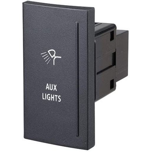 Narva Amarok Style Sealed Push Switch Off/On Spdt 12V Blue Led Illuminated Aux Lights Symbol (Contacts Rated 3A @ 12V) 63354BL