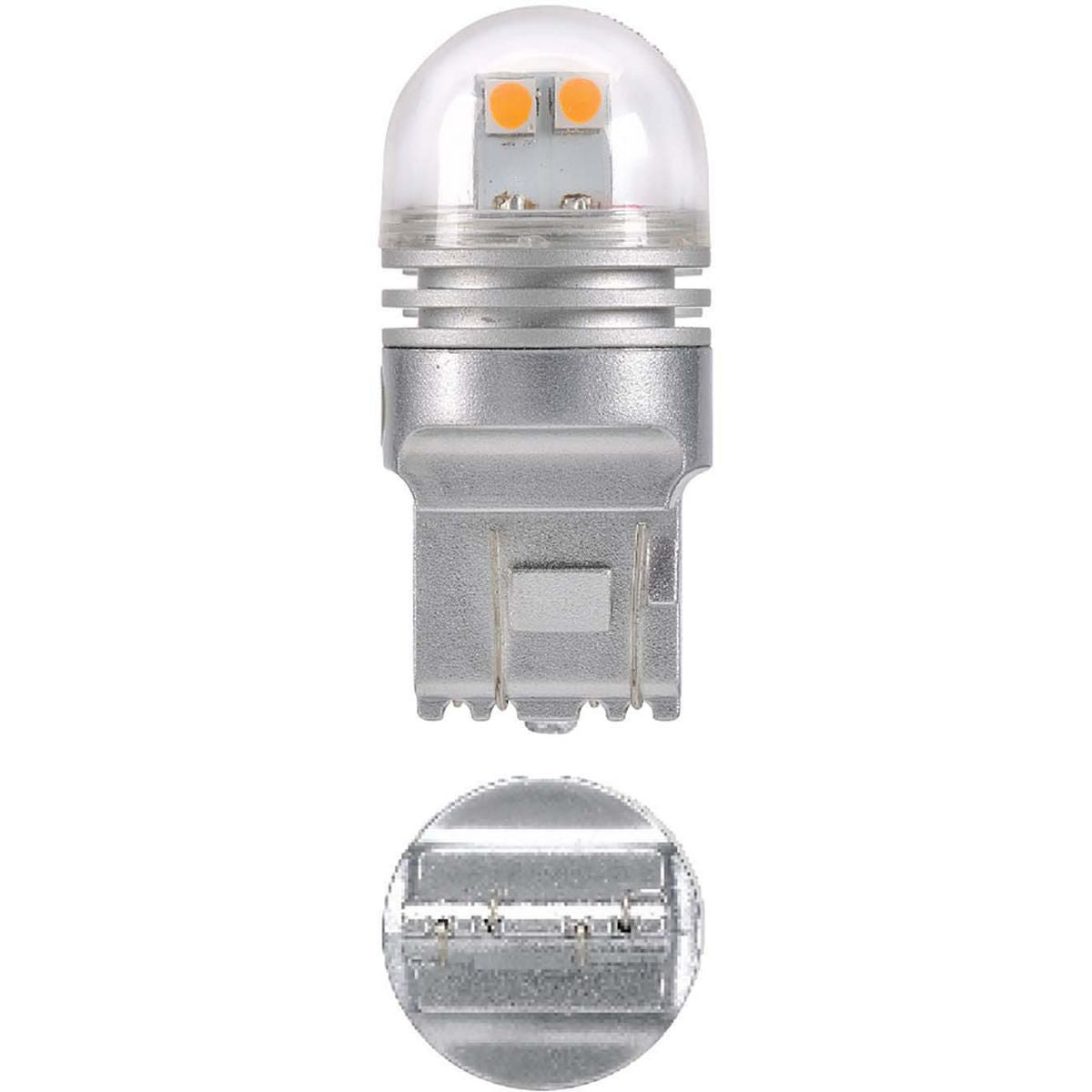 Narva 12V T20 W21W LED Wedge Globes Stop Light 2700K 2PK 18230BL
