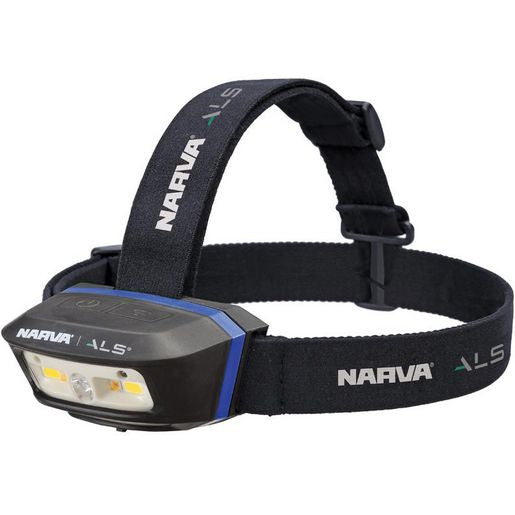 Narva LED Rechargeable ALS Head Lamp With Green & Red Functions 250 Lumens 71427