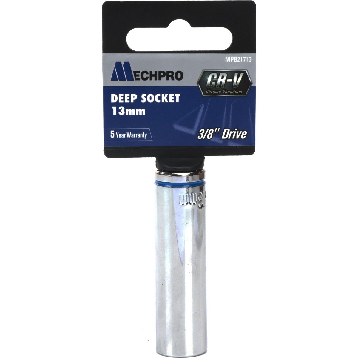 Mechpro Deep Socket 13mm 3/8In Drive Metric
