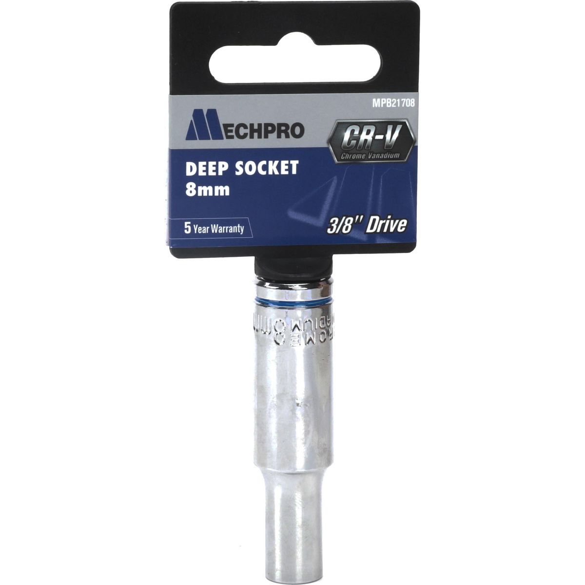 Mechpro Deep Socket 8mm 3/8In Drive Metric