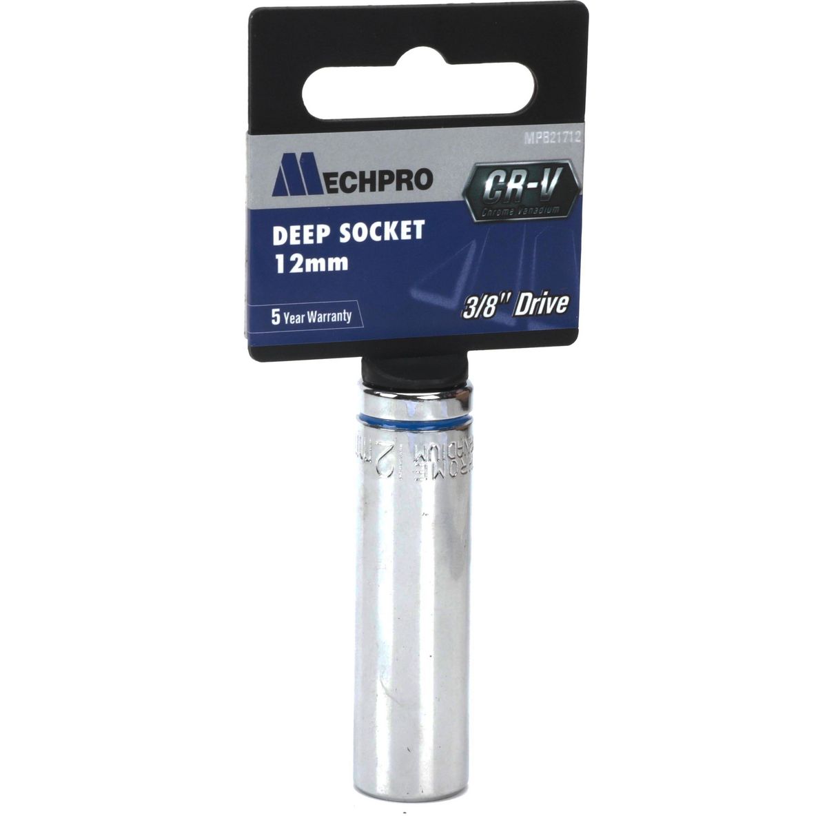 Mechpro Deep Socket 12mm 3/8In Drive Metric