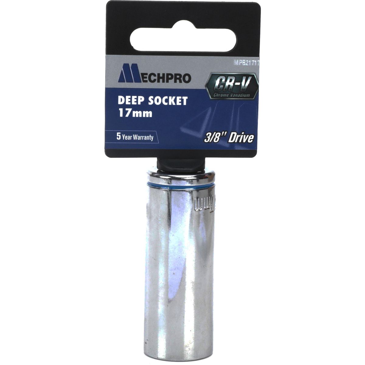 Mechpro Deep Socket 17mm 3/8In Drive Metric