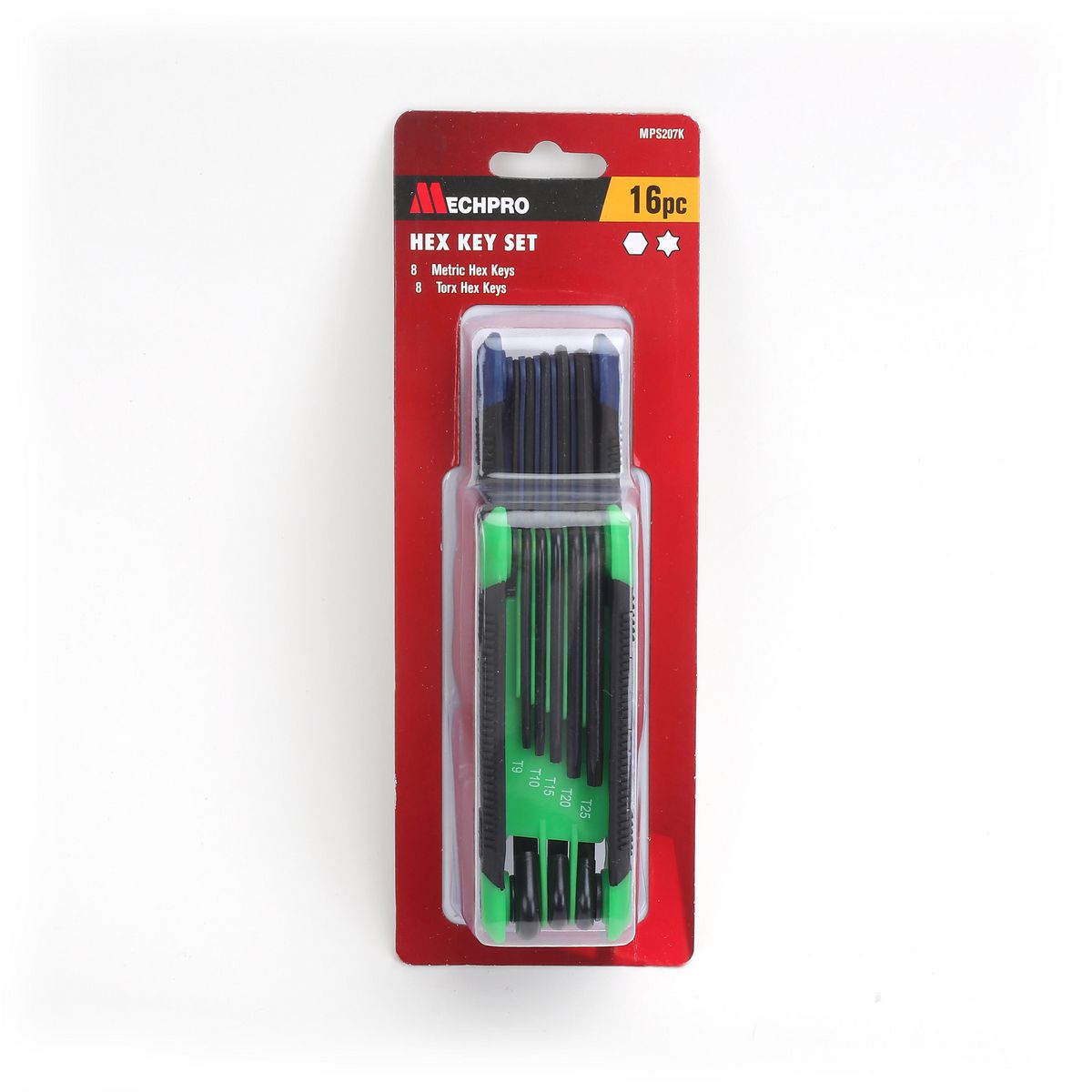 Mechpro 16 Piece Hex Key Set MPS207K