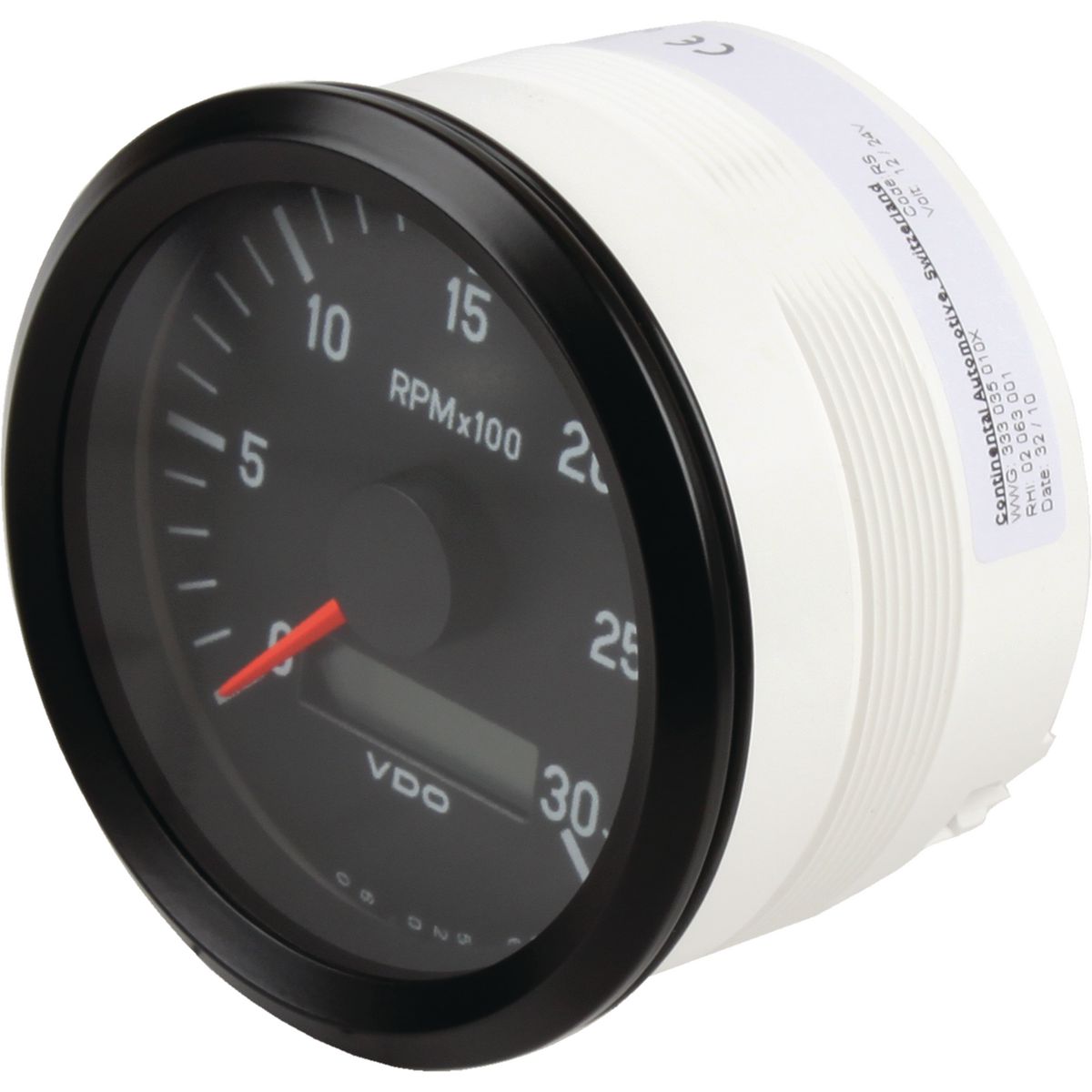 VDO Tachourmeter Electric 12 Or 24V 0 - 3000 Rpm 80Mm 333035010